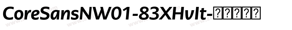 CoreSansNW01-83XHvIt字体转换