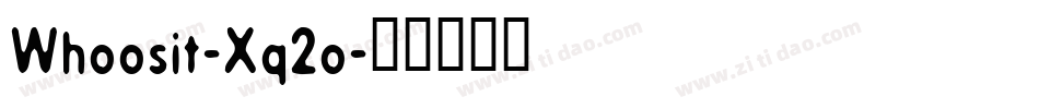 Whoosit-Xq2o字体转换