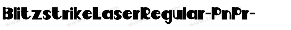 BlitzstrikeLaserRegular-PnPr字体转换