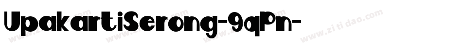 UpakartiSerong-9qPn字体转换