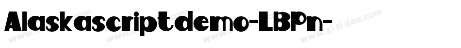 Alaskascriptdemo-LBPn字体转换