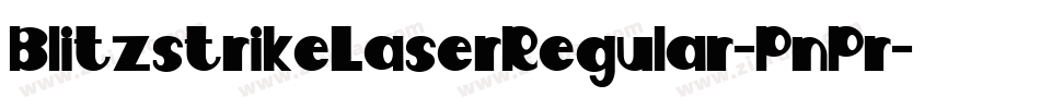 BlitzstrikeLaserRegular-PnPr字体转换