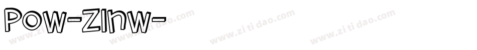 Pow-zlnw字体转换
