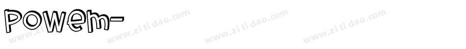 powem字体转换