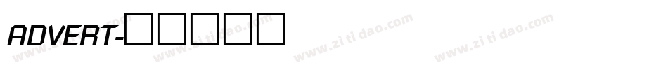 ADVERT字体转换