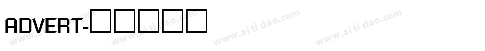 ADVERT字体转换