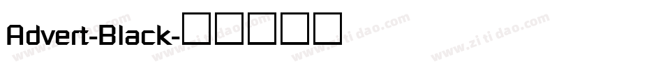 Advert-Black字体转换