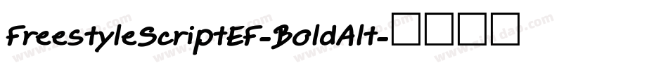 FreestyleScriptEF-BoldAlt字体转换