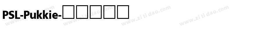 PSL-Pukkie字体转换