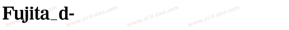 Fujita_d字体转换