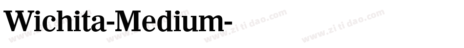 Wichita-Medium字体转换