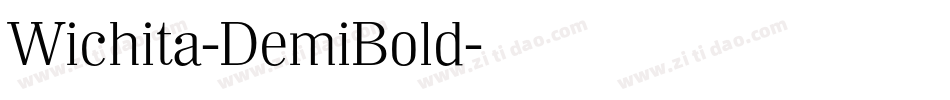 Wichita-DemiBold字体转换