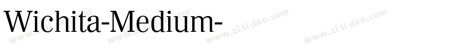 Wichita-Medium字体转换