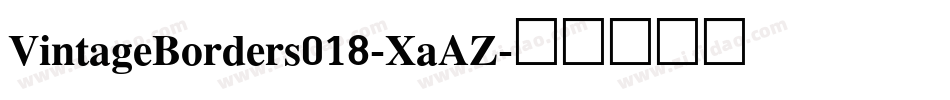 VintageBorders018-XaAZ字体转换