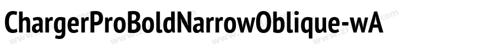 ChargerProBoldNarrowOblique-wAe2字体转换