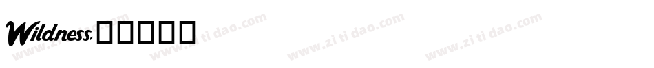 Wildness字体转换