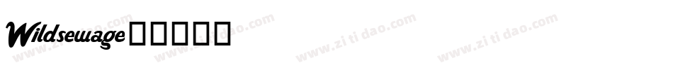 Wildsewage字体转换