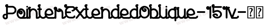 PointerExtendedOblique-151v字体转换