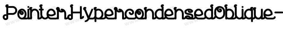 PointerHypercondensedOblique-MXRP字体转换