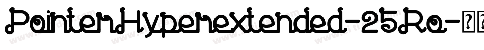 PointerHyperextended-25Ro字体转换