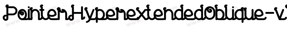 PointerHyperextendedOblique-v7L9字体转换