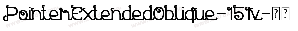 PointerExtendedOblique-151v字体转换
