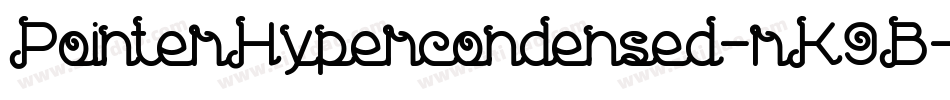 PointerHypercondensed-rK9B字体转换
