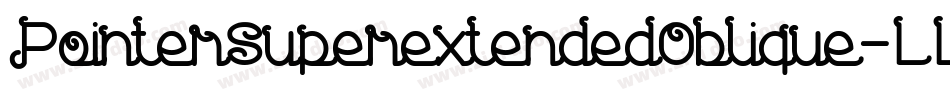 PointerSuperextendedOblique-LLx3字体转换
