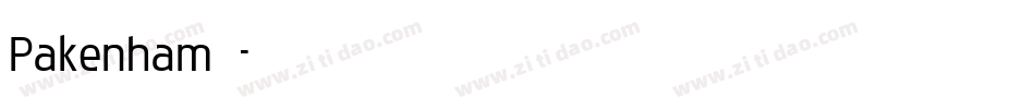Pakenham字体字体转换