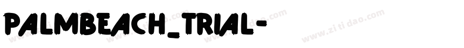 PalmBeach_Trial字体转换