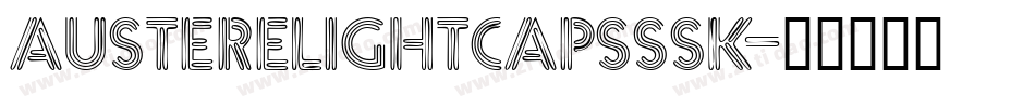 AustereLightCapsSSK字体转换