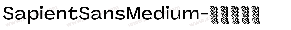 SapientSansMedium字体转换