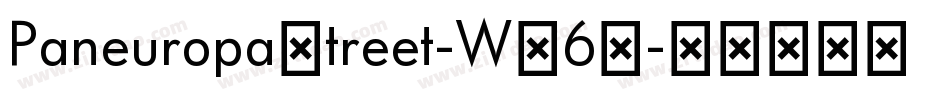 PaneuropaStreet-WJ6V字体转换