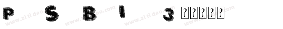 PanicSansBoldItalic-3字体转换