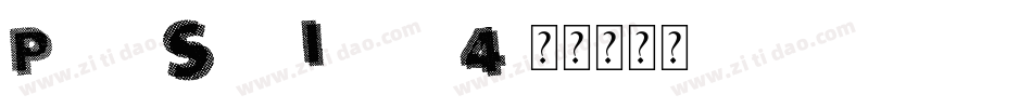PanicSansItalic-4字体转换