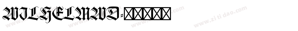 WILHELMWD字体转换