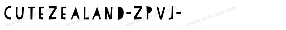 CuteZealand-ZPvJ字体转换