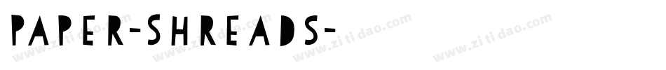 Paper-Shreads字体转换