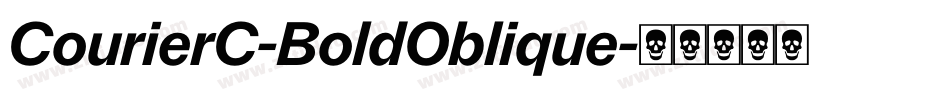 CourierC-BoldOblique字体转换