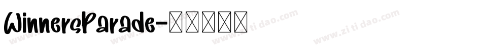 WinnersParade字体转换