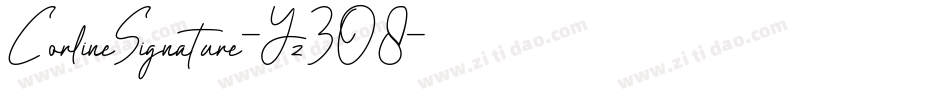 CorlineSignature-Yz3O8字体转换