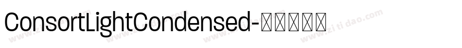 ConsortLightCondensed字体转换