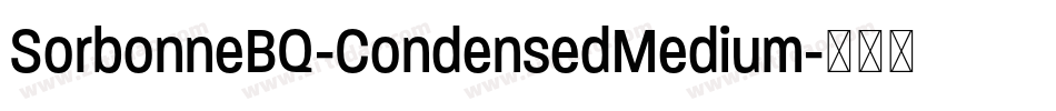 SorbonneBQ-CondensedMedium字体转换