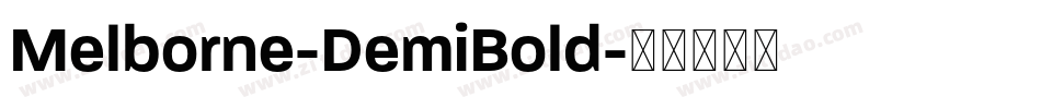 Melborne-DemiBold字体转换