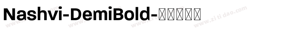 Nashvi-DemiBold字体转换