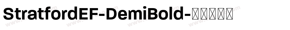 StratfordEF-DemiBold字体转换