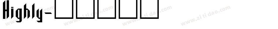 Highly字体转换