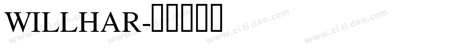 WILLHAR字体转换