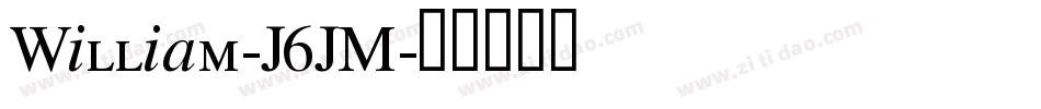 William-J6JM字体转换