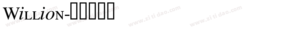 Willion字体转换